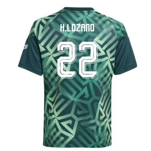 2026-2027 Mexico Home Pre-Match Shirt (Aurora Ivy) - Kids (H.Lozano 22)