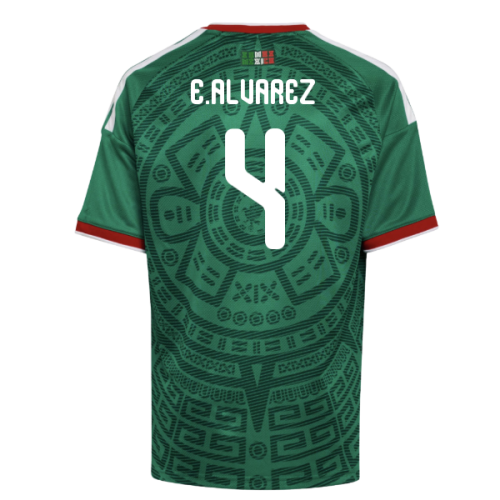 2026-2027 Mexico Home Shirt (Kids) (E.Alvarez 4)