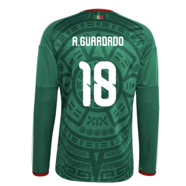 2026-2027 Mexico Long Sleeve Home Shirt (A.Guardado 18)