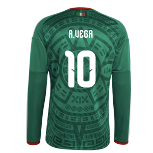 2026-2027 Mexico Long Sleeve Home Shirt (A.Vega 10)