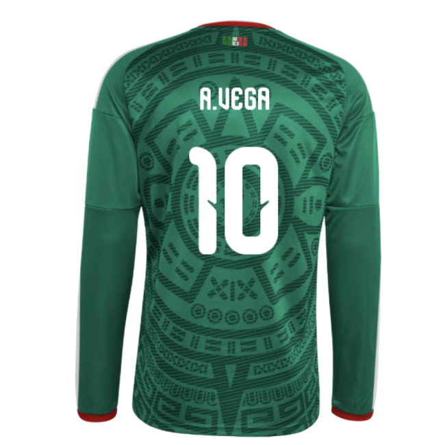 2026-2027 Mexico Long Sleeve Home Shirt (A.Vega 10)