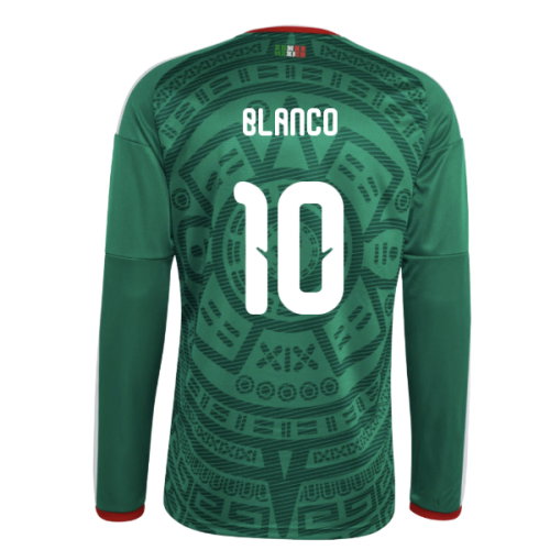 2026-2027 Mexico Long Sleeve Home Shirt (Blanco 10)
