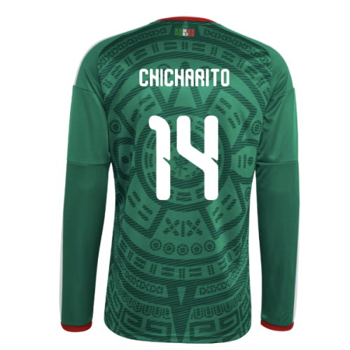 2026-2027 Mexico Long Sleeve Home Shirt (Chicharito 14)