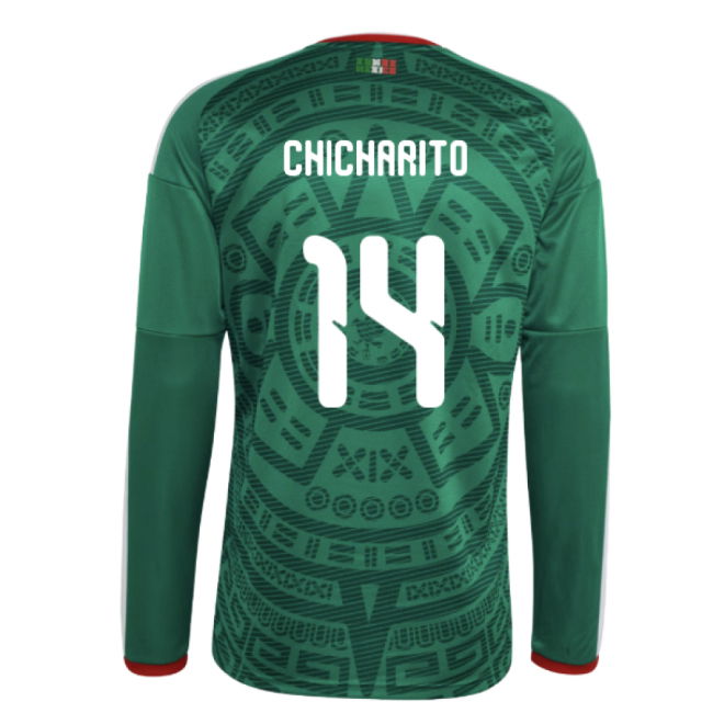 2026-2027 Mexico Long Sleeve Home Shirt (Chicharito 14)