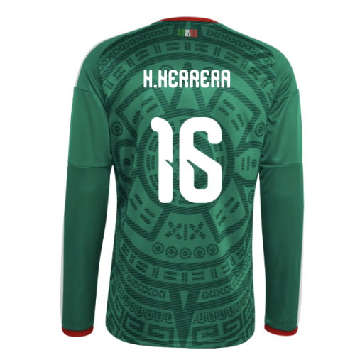 2026-2027 Mexico Long Sleeve Home Shirt (H.Herrera 16)