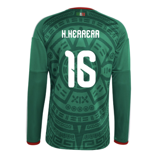 2026-2027 Mexico Long Sleeve Home Shirt (H.Herrera 16)