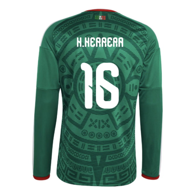 2026-2027 Mexico Long Sleeve Home Shirt (H.Herrera 16)