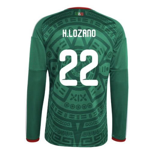2026-2027 Mexico Long Sleeve Home Shirt (H.Lozano 22)