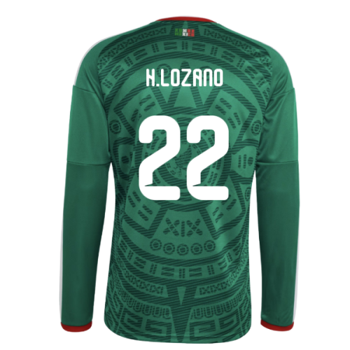2026-2027 Mexico Long Sleeve Home Shirt (H.Lozano 22)