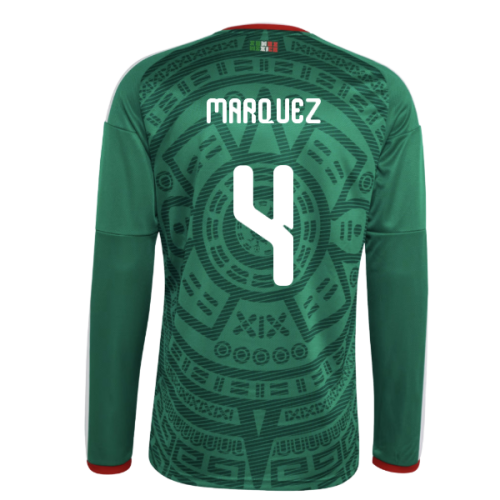 2026-2027 Mexico Long Sleeve Home Shirt (Marquez 4)