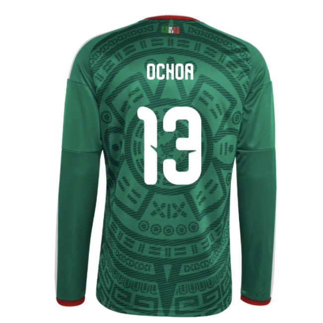 2026-2027 Mexico Long Sleeve Home Shirt (Ochoa 13)