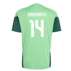 2026-2027 Mexico Training Jersey (Semi Flash Green) (Chicharito 14)