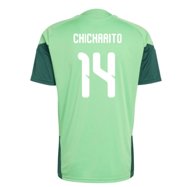 2026-2027 Mexico Training Jersey (Semi Flash Green) (Chicharito 14)