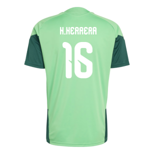 2026-2027 Mexico Training Jersey (Semi Flash Green) (H.Herrera 16)