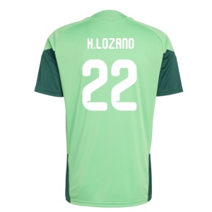 2026-2027 Mexico Training Jersey (Semi Flash Green) (H.Lozano 22)