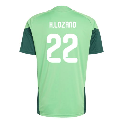 2026-2027 Mexico Training Jersey (Semi Flash Green) (H.Lozano 22)
