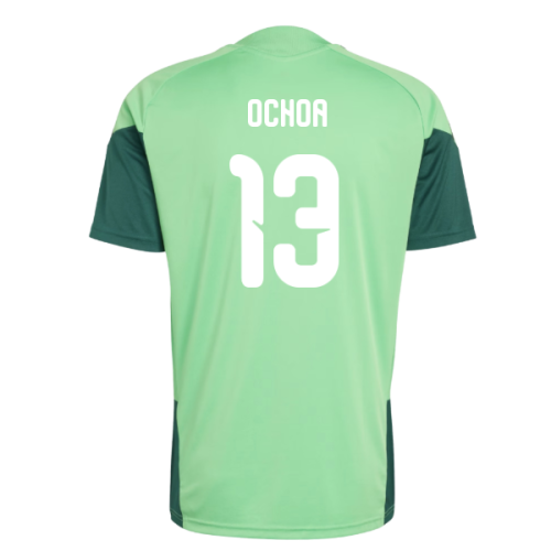 2026-2027 Mexico Training Jersey (Semi Flash Green) (Ochoa 13)