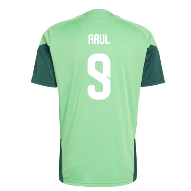 2026-2027 Mexico Training Jersey (Semi Flash Green) (Raul 9)