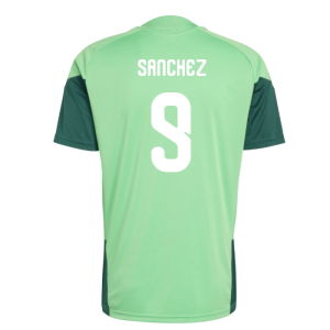 2026-2027 Mexico Training Jersey (Semi Flash Green) (Sanchez 9)