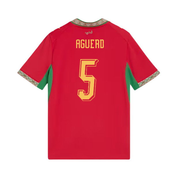 2026-2027 Morocco Home Shirt (Kids) (Aguerd 5)