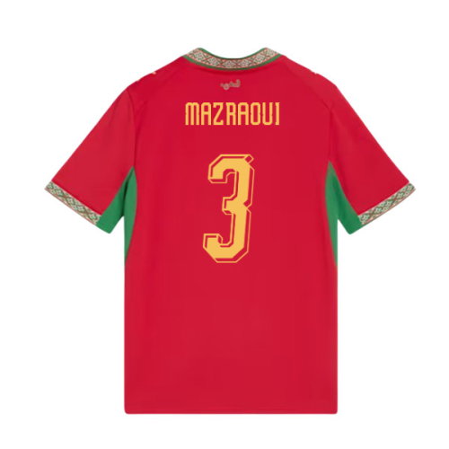 2026-2027 Morocco Home Shirt (Kids) (Mazraoui 3)