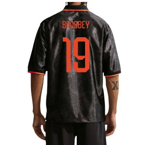 2026-2027 Netherlands Dri-Fit Energy Shirt (Black) (Brobbey 19)
