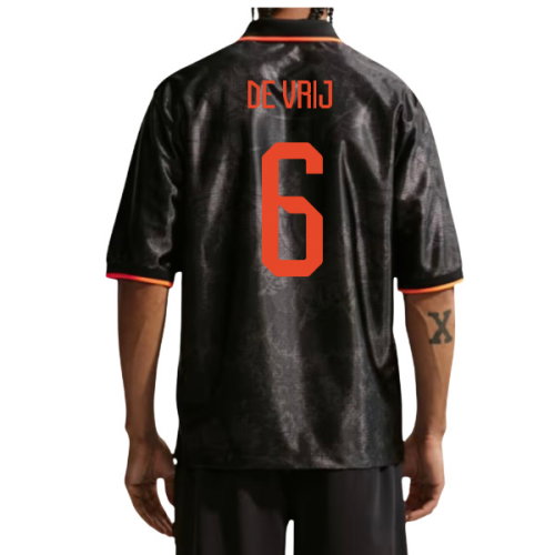 2026-2027 Netherlands Dri-Fit Energy Shirt (Black) (De Vrij 6)
