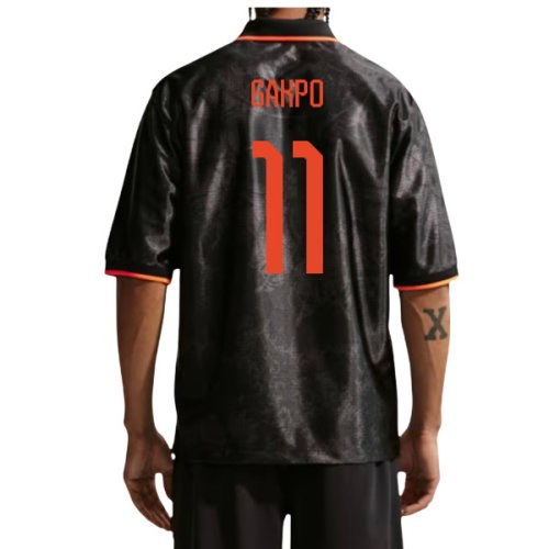 2026-2027 Netherlands Dri-Fit Energy Shirt (Black) (Gakpo 11)