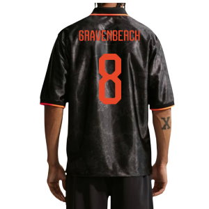 2026-2027 Netherlands Dri-Fit Energy Shirt (Black) (Gravenberch 8)