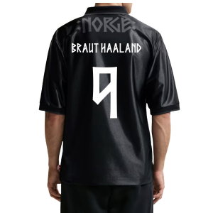 2026-2027 Norway Dri-Fit Energy Shirt (Black) (Braut Haaland 9)