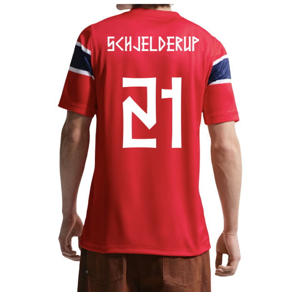 2026-2027 Norway Home Shirt (Schjelderup 21)