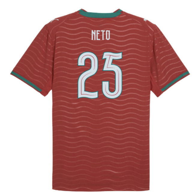 2026-2027 Portugal Authentic Home Shirt (Neto 25)