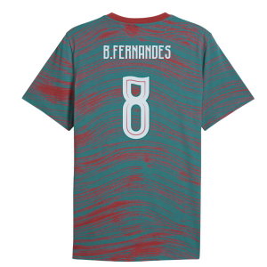 2026-2027 Portugal FtblCulture Tee AOP (Red) (B.Fernandes 8)