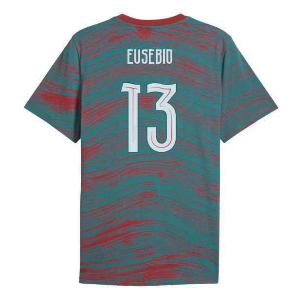 2026-2027 Portugal FtblCulture Tee AOP (Red) (Eusebio 13)