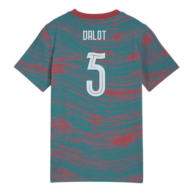 2026-2027 Portugal FtblCulture Tee AOP (Red-Green) - Kids (Dalot 5)