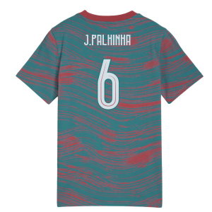 2026-2027 Portugal FtblCulture Tee AOP (Red-Green) - Kids (J.Palhinha 6)