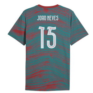 2026-2027 Portugal FtblCulture Tee AOP (Red) (Joao Neves 15)
