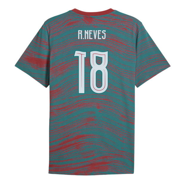 2026-2027 Portugal FtblCulture Tee AOP (Red) (R.Neves 18)