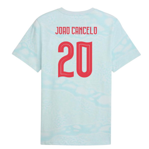 2026-2027 Portugal FtblCulture Tee AOP (Sea Glass) (Joao Cancelo 20)