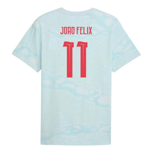 2026-2027 Portugal FtblCulture Tee AOP (Sea Glass) (Joao Felix 11)
