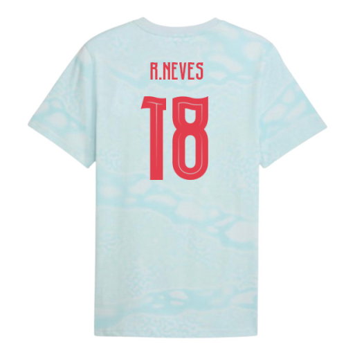2026-2027 Portugal FtblCulture Tee AOP (Sea Glass) (R.Neves 18)