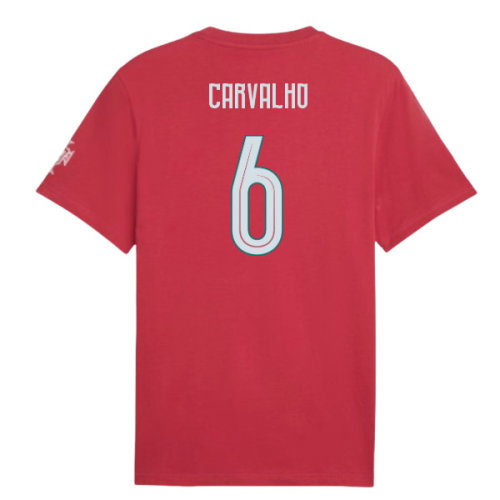 2026-2027 Portugal FtblCulture Tee (Red) (Carvalho 6)