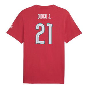 2026-2027 Portugal FtblCulture Tee (Red) (Diogo J. 21)