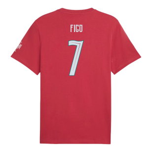 2026-2027 Portugal FtblCulture Tee (Red) (Figo 7)
