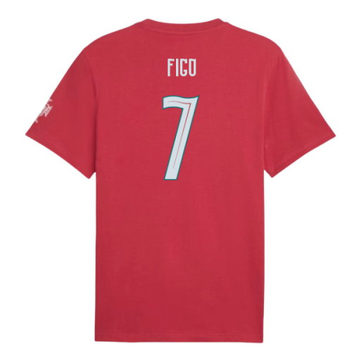 2026-2027 Portugal FtblCulture Tee (Red) (Figo 7)