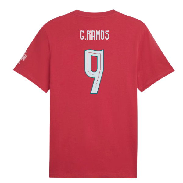 2026-2027 Portugal FtblCulture Tee (Red) (G.Ramos 9)