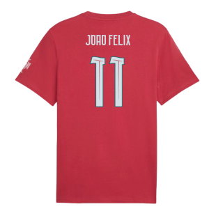 2026-2027 Portugal FtblCulture Tee (Red) (Joao Felix 11)