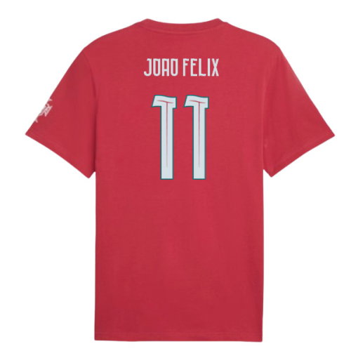2026-2027 Portugal FtblCulture Tee (Red) (Joao Felix 11)