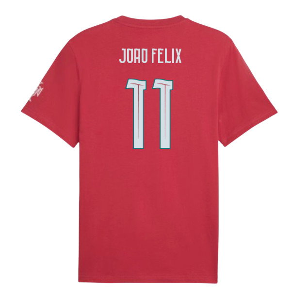 2026-2027 Portugal FtblCulture Tee (Red) (Joao Felix 11)