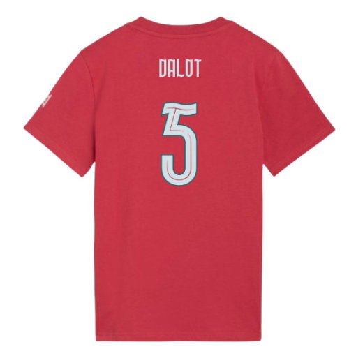 2026-2027 Portugal FtblCulture Tee (Red) - Kids (Dalot 5)